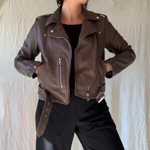 All Saints Leather Balfern Jacket